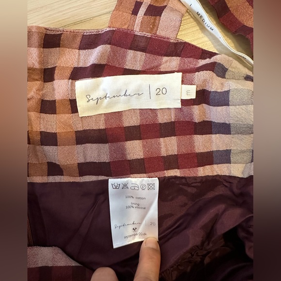 Multi-checkered dress from September|20 size medium - Picture 10 of 14